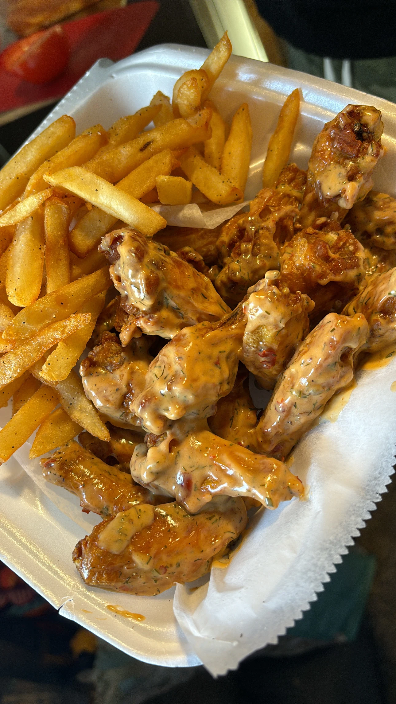 WINGS 10 ct COMBO FRIES